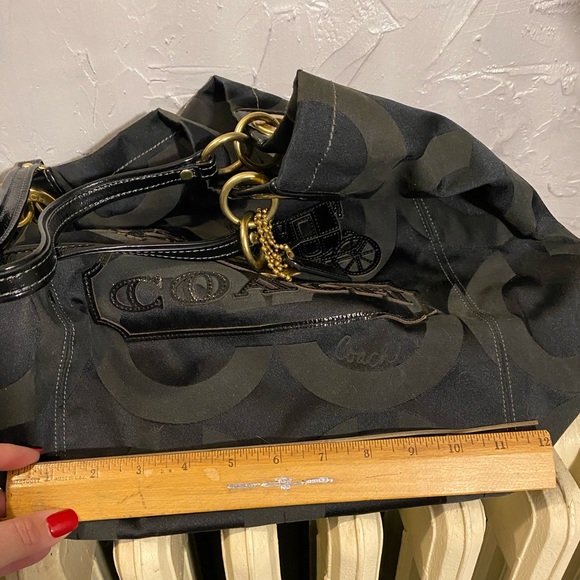 Vintage Coach large tote bag black - Picture 13 of 15